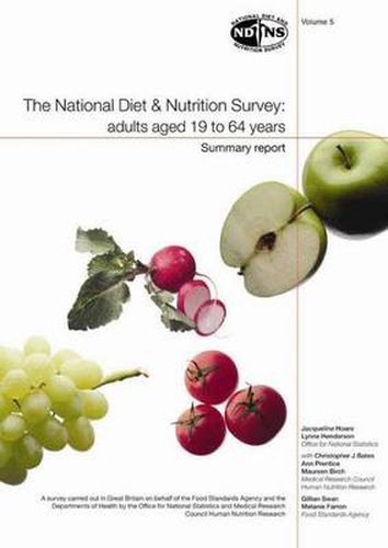 Cover image for National Diet and Nutrition Survey: Vol. 5: Adults Aged 19 to 64 Years.