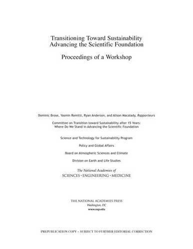 Cover image for Transitioning Toward Sustainability: Advancing the Scientific Foundation: Proceedings of a Workshop