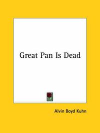 Cover image for Great Pan Is Dead