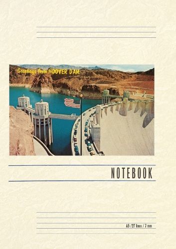 Cover image for Vintage Lined Notebook Greetings from Hoover Dam, Nevada