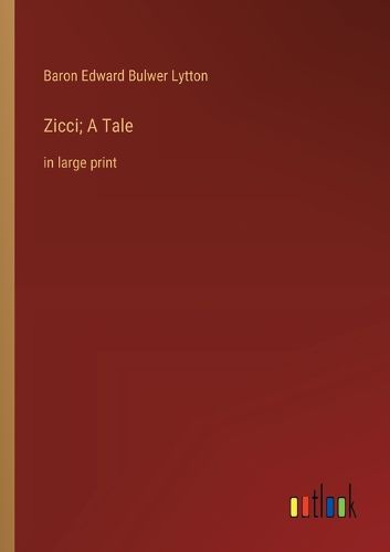 Cover image for Zicci; A Tale