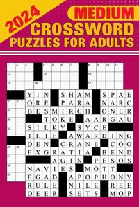 Cover image for 2024 Medium Crossword Puzzles for Adults