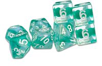 Cover image for Thracian Azure Swirl Dice - Traditional 9-set