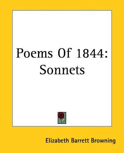 Cover image for Poems Of 1844: Sonnets