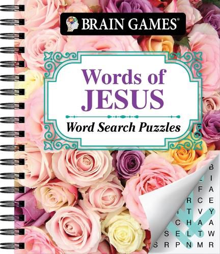 Cover image for Brain Games - Words of Jesus Word Search Puzzles