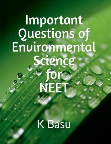 Cover image for Important Questions of Environmental Science for NEET