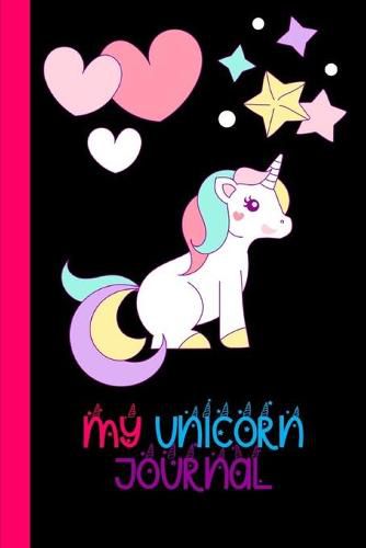 Cover image for My Unicorn Journal: Unicorn Lover Gift Journal: Blank Lined Journal and Coloring Pages