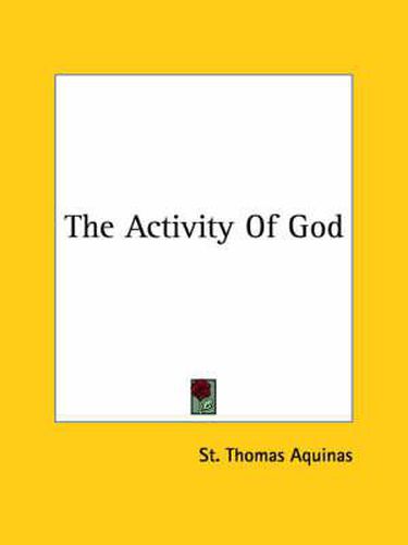 Cover image for The Activity of God