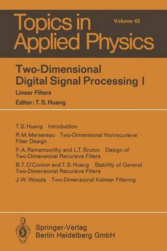 Cover image for Two-Dimensional Digital Signal Processing I: Linear Filters