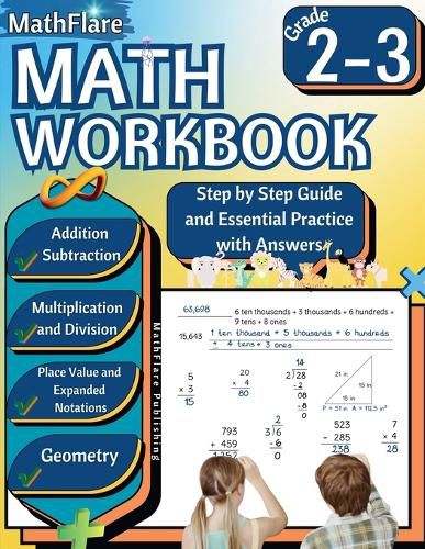 Cover image for MathFlare - Math Workbook 2nd and 3rd Grade