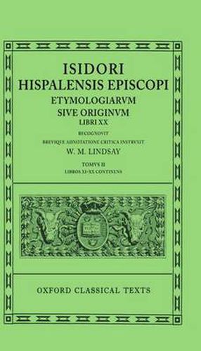 Cover image for Isidore Etymologiae