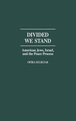 Cover image for Divided We Stand: American Jews, Israel, and the Peace Process