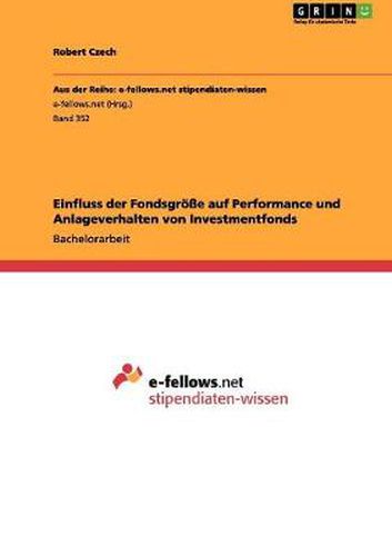 Cover image for Einfluss der Fondsgroesse auf Performance und Anlageverhalten von Investmentfonds