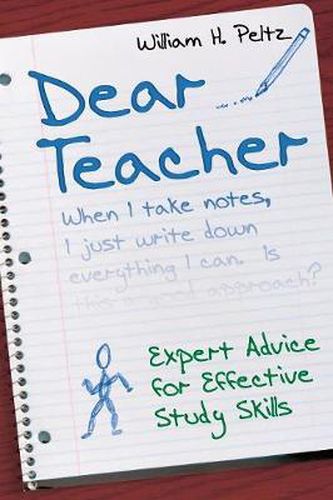 Cover image for Dear Teacher: Expert Advice for Effective Study Skills