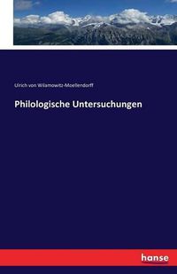 Cover image for Philologische Untersuchungen