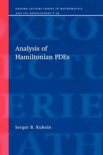 Cover image for Analysis of Hamiltonian PDEs