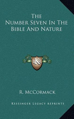 Cover image for The Number Seven in the Bible and Nature