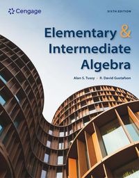 Cover image for Elementary and Intermediate Algebra