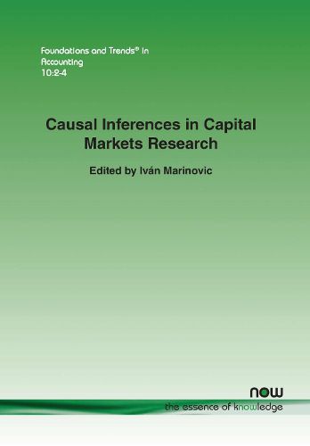 Cover image for Causal Inferences in Capital Markets Research