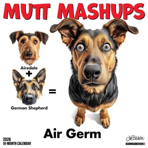 Cover image for Mutt Mashups 2026 12 X 12 Wall Calendar