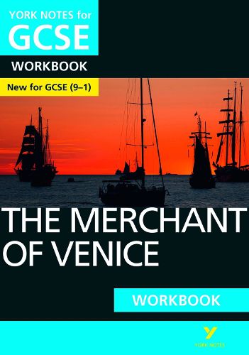 Cover image for The Merchant of Venice WORKBOOK: York Notes for GCSE (9-1): - the ideal way to catch up, test your knowledge and feel ready for 2022 and 2023 assessments and exams