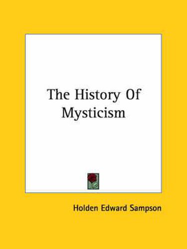 Cover image for The History of Mysticism