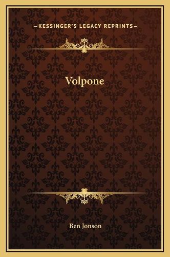 Cover image for Volpone