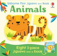 Cover image for Usborne First Jigsaws And Book: Animals