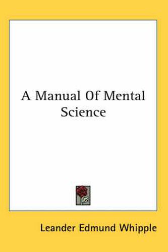 Cover image for A Manual of Mental Science