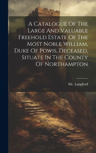 Cover image for A Catalogue Of The Large And Valuable Freehold Estate Of The Most Noble William, Duke Of Powis, Deceased, Situate In The County Of Northampton