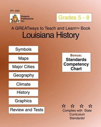 Cover image for Louisiana History Grades 5-8: Greatways to Teach and Learn