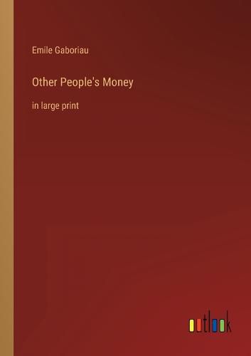 Cover image for Other People's Money