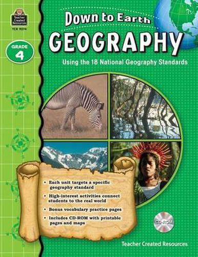 Cover image for Down to Earth Geography, Grade 4