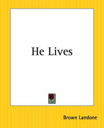Cover image for He Lives