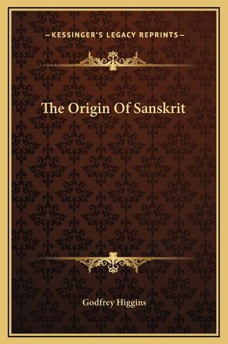 The Origin of Sanskrit