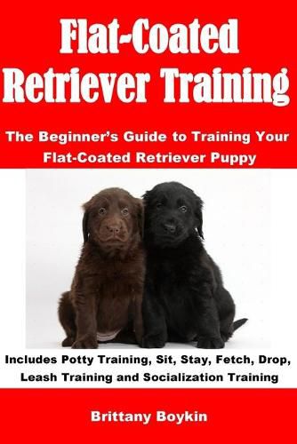 Cover image for Flat-Coated Retriever Training: The Beginner's Guide to Training Your Flat-Coated Retriever Puppy: Includes Potty Training, Sit, Stay, Fetch, Drop, Leash Training and Socialization Training