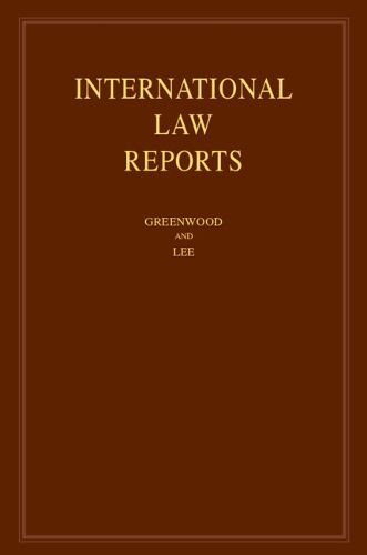 Cover image for International Law Reports: Volume 208