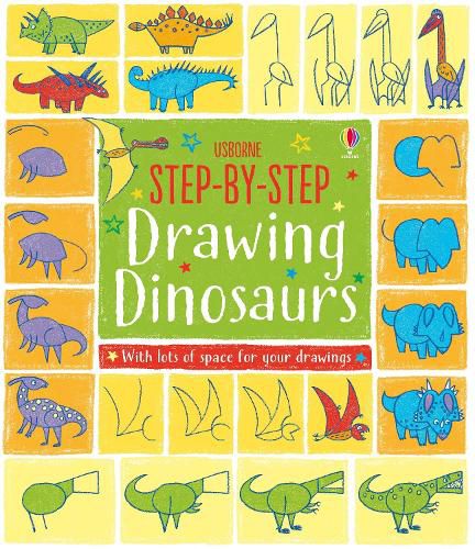 Cover image for Step-by-Step Drawing Dinosaurs