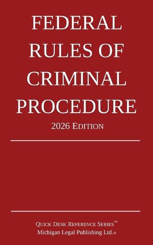 Cover image for Federal Rules of Criminal Procedure; 2026 Edition