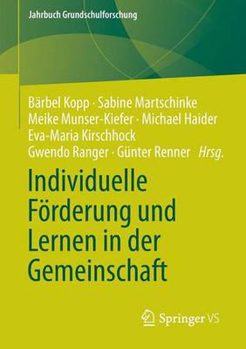 Cover image for Individuelle Foerderung Und Lernen in Der Gemeinschaft