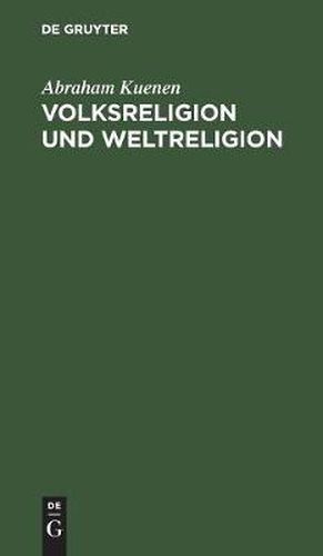 Cover image for Volksreligion und Weltreligion