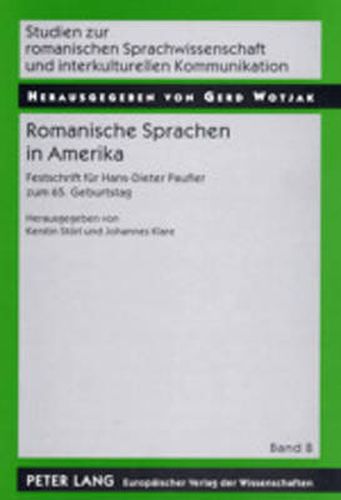 Cover image for Romanische Sprachen in Amerika: Festschrift Fuer Hans-Dieter Paufler Zum 65. Geburtstag