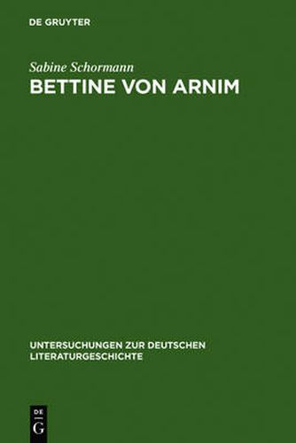 Cover image for Bettine von Arnim