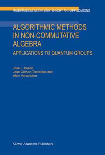 Cover image for Algorithmic Methods in Non-Commutative Algebra: Applications to Quantum Groups