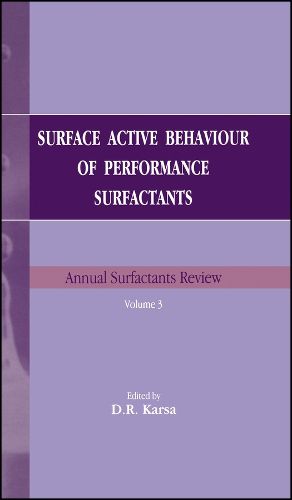 Cover image for Surface Active Behaviour of Performance Surfactants