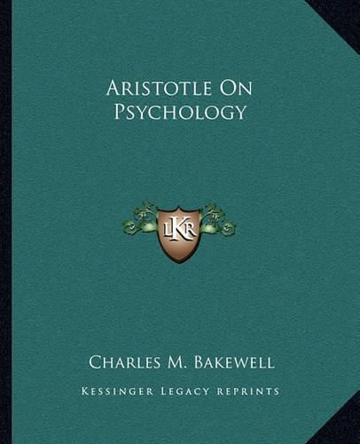 Aristotle on Psychology