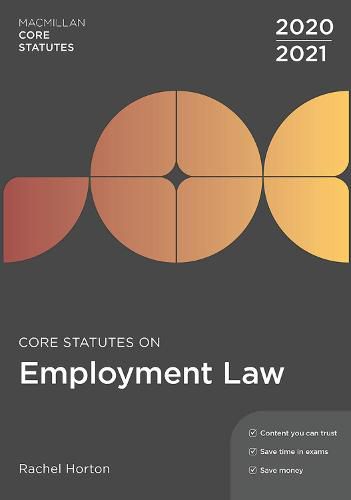 Cover image for Core Statutes on Employment Law 2020-21