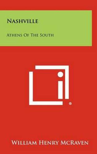 Cover image for Nashville: Athens of the South