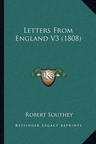 Cover image for Letters from England V3 (1808)