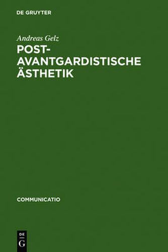 Cover image for Postavantgardistische AEsthetik